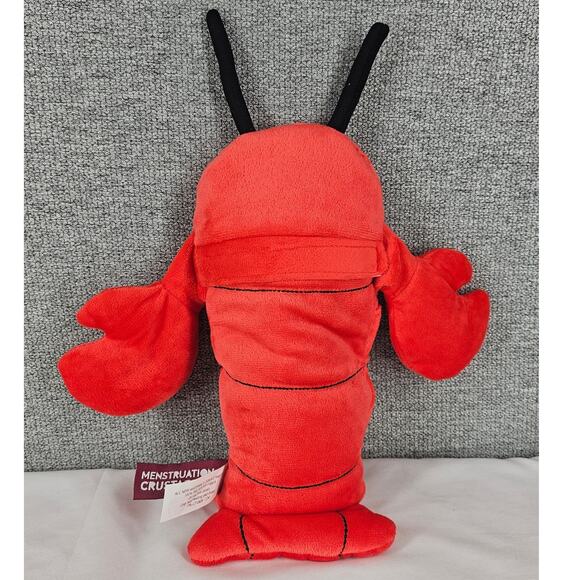 MENSTRUATION CRUSTACEAN LOBSTER MICROWAVEABLE INSERT HEATING PAD COMFORT PLUSH - Picture 2 of 5